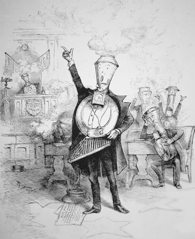 The Senatorial Round-House ، من "Harper's Weekly" بواسطة توماس ناست