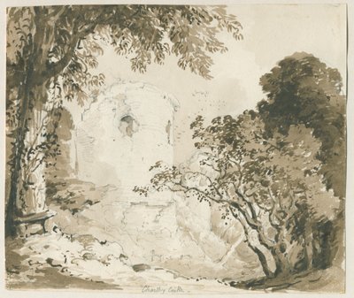 قلعة تشارتلي: رسم بالقلم الرصاص وغسل ، بدون تاريخ [1837-1838] بواسطة توماس بيبلو وود