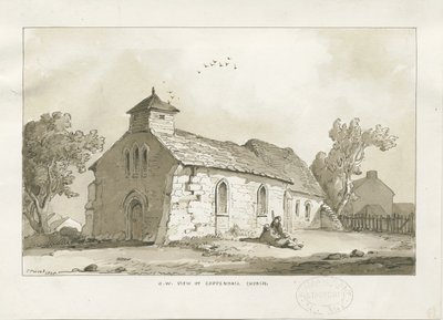 Coppenhall Church: sepia drawing بواسطة توماس بيبلو وود