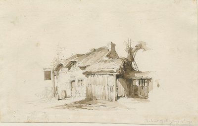 Fradswell - Cottage on Heath: الرسم بالقلم الرصاص والغسيل بواسطة توماس بيبلو وود