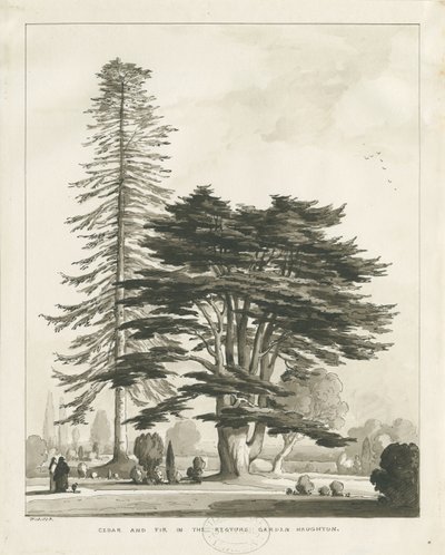 Haughton Rectory: يغسل الرسم البني الداكن بواسطة توماس بيبلو وود