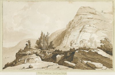 كينفر إيدج - "مجس فوكسهول": رسم بني داكن ، 1837 بواسطة توماس بيبلو وود