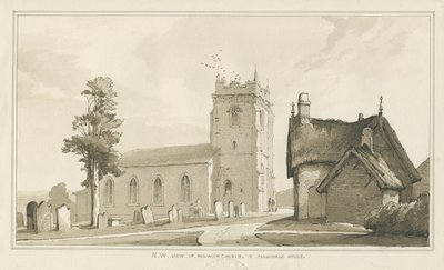 كنيسة ميلويتش وبيت الكاهن: الرسم بالقلم الجاف والغسيل ، و [؟ 1838] (رسم) بواسطة توماس بيبلو وود