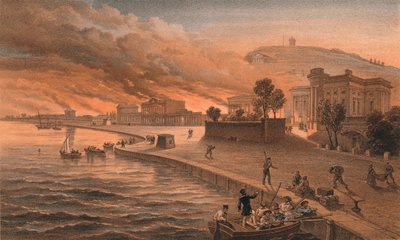 حرق المباني الحكومية في كيرتش ، 9 يونيو 1855 ، 1856 بواسطة توماس بيكين