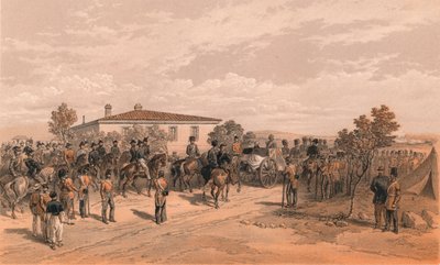 حصن جنازة اللورد راجلان مغادرة المقر الرئيسي ، 1856 بواسطة توماس بيكين