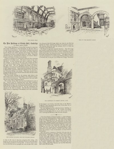 المباني الجديدة في Trinity Hall ، Cambridge بواسطة Thomas Raffles Davison