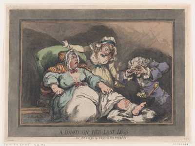 A Bawd on her Last Legs ، 1 أكتوبر 1792 ، 1 أكتوبر 1792. بواسطة توماس رولاندسون