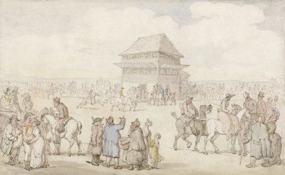 اجتماع سباق مزدحم ، حوالي 1805-10 (قلم حبر وحبر و - ج على ورق) بواسطة توماس رولاندسون