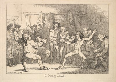 مباراة المبارزة ، 1788. بواسطة توماس رولاندسون