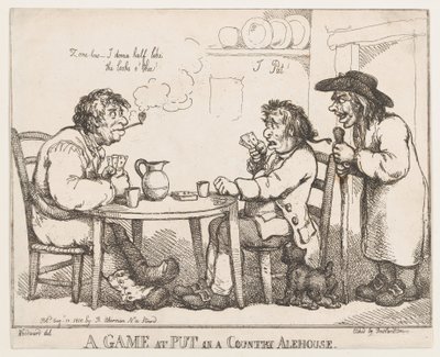 لعبة في Put in a Country Alehouse ، ١٠ أغسطس ١٨١٠. ، ١٠ أغسطس ١٨١٠. بواسطة توماس رولاندسون