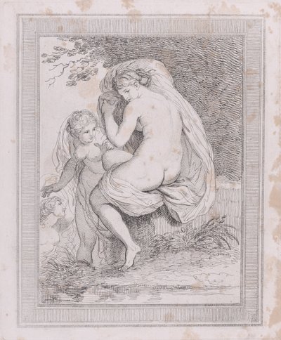 A Nymph Drying نفسها ، 1790-99. ، 1790-99. بواسطة توماس رولاندسون