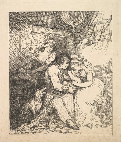 عائلة البحارة ، 1787. بواسطة توماس رولاندسون