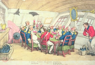 A Snug Cabin أو Port Admiral (نقش ملون) بواسطة توماس رولاندسون