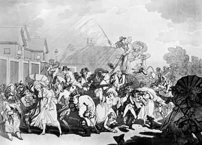 صرخة مفاجئة في هايد بارك ، c1791. بواسطة توماس رولاندسون