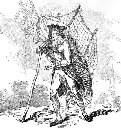 Aerostation خارج في Elbows أو The Itinerant Aeronaut ، 1786 بواسطة توماس رولاندسون