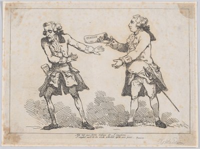آه ، اسمح لي يا سيدي أن أرفض ذلك ... ، من معاش بيتر بقلم بيتر بيندار ، Esq. ، 1787. ، 1787. بواسطة توماس رولاندسون