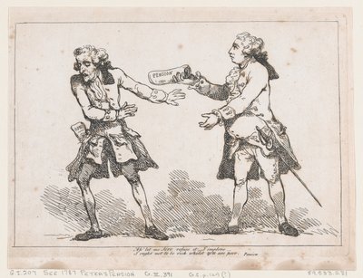 آه ، اسمح لي يا سيدي أن أرفض ذلك ... ، من معاش بيتر بقلم بيتر بيندار ، Esq. ، 1787. ، 1787. بواسطة توماس رولاندسون