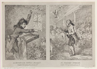 مقال عن السمو والجميل ، الخطاب البكر ، 1 أكتوبر 1785. ، 1 أكتوبر ، 1785. بواسطة توماس رولاندسون