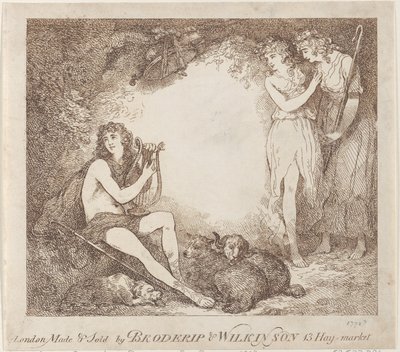 بطاقة أبولو وليرا ودافني التجارية توضح ماريان ، أوبرا ، 1797-99 ، 1797-99. بواسطة توماس رولاندسون