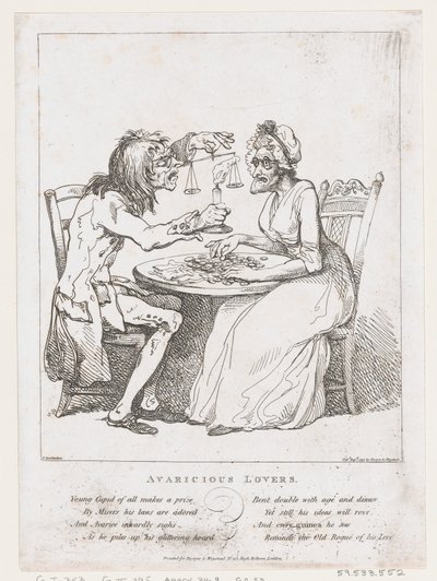 عشاق أفاريشوس ، 1 أغسطس 1797 ، 1 أغسطس 1797. بواسطة توماس رولاندسون