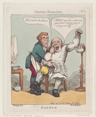 باربر ، 30 أغسطس 1799. ، 30 أغسطس 1799. بواسطة توماس رولاندسون