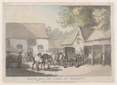 بلاك دوج إن يارد آت بلفونت ، 1785-1787. ، 1785-1787. بواسطة توماس رولاندسون