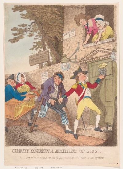 الصدقة تغطي العديد من الخطايا ، 27 نوفمبر 1781 ، 27 نوفمبر 1781. بواسطة توماس رولاندسون