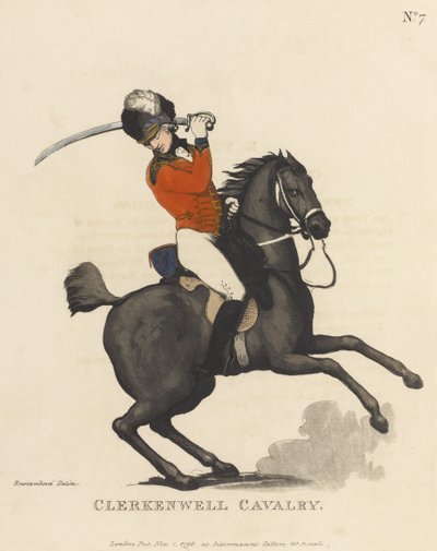 كليركينويل كافاليري ، 1799 (ألوان مائية) بواسطة توماس رولاندسون