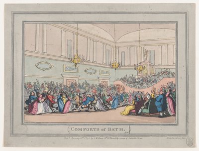 وسائل الراحة في باث ، اللوحة 10 ، 6 يناير 1798. ، 6 يناير 1798. بواسطة توماس رولاندسون