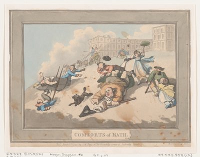 وسائل الراحة في باث ، لوحة 12 ، 6 يناير 1798. ، 6 يناير 1798. بواسطة توماس رولاندسون