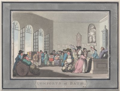 وسائل الراحة في باث ، اللوحة 3 ، 6 يناير 1798. ، 6 يناير 1798. بواسطة توماس رولاندسون