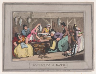 وسائل الراحة في باث ، اللوحة 4 ، 6 يناير 1798. ، 6 يناير 1798. بواسطة توماس رولاندسون