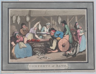 وسائل الراحة في باث ، اللوحة 4 ، 6 يناير 1798. ، 6 يناير 1798. بواسطة توماس رولاندسون