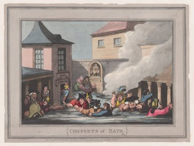 وسائل الراحة في باث ، اللوحة 7 ، 6 يناير 1798. ، 6 يناير 1798. بواسطة توماس رولاندسون