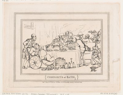 وسائل الراحة في باث ، لوحة 9 ، 6 يناير 1798. ، 6 يناير 1798. بواسطة توماس رولاندسون
