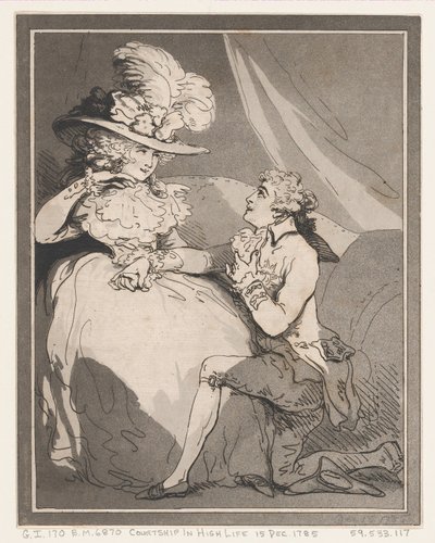 الخطوبة في الحياة العالية ، 15 ديسمبر 1785. ، 15 ديسمبر 1785. بواسطة توماس رولاندسون