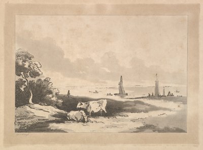 الأبقار والمناظر البحرية ، 1783-89. بواسطة توماس رولاندسون