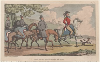 Dash'd مع جناحه في Santarem في تلك الليلة ، من The Military Adventures of Johnny New ... ، 1815. بواسطة توماس رولاندسون