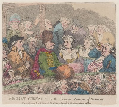 الفضول الإنجليزي أو الأجنبي الذي بدا خارج الواجهة ، 1 يناير 1794 ، 1 يناير 1794. بواسطة توماس رولاندسون