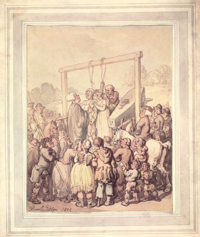 إعدام في تيبرن ، 1803 بواسطة توماس رولاندسون