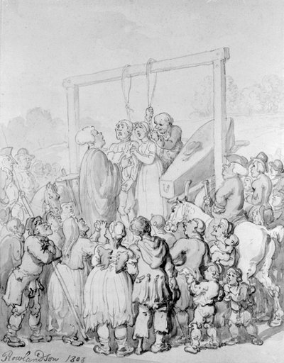 إعدام في تيبرن ، 1803 بواسطة توماس رولاندسون