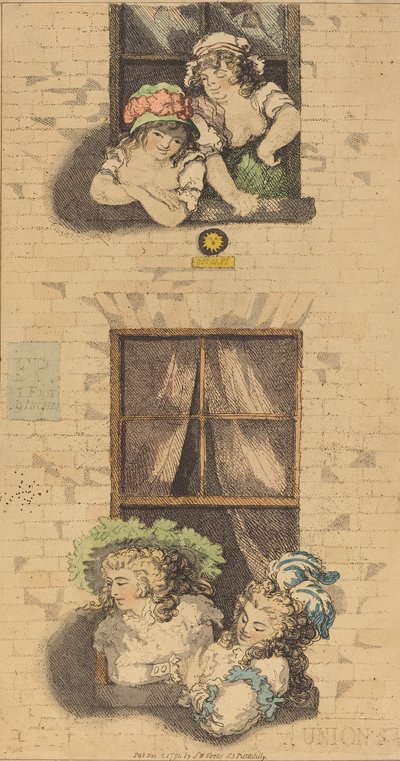 الطابق الأول والثاني ، تم نشره عام 1791. بواسطة توماس رولاندسون