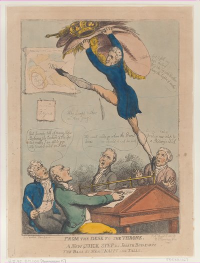 من المكتب إلى العرش ، خطوة جديدة سريعة بقلم جوزيف بونابرت الباس بقلم M ... ، 18 أغسطس 1808. بواسطة توماس رولاندسون