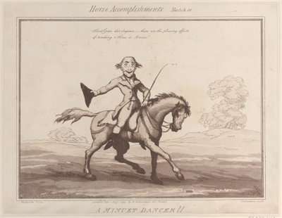 إنجازات الخيول ، رسم 10: راقصة مينويت !! ، 1 أغسطس 1799 ، 1 أغسطس 1799. بواسطة توماس رولاندسون