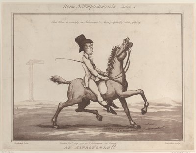 إنجازات الخيول ، رسم 1: عالم فلك !! ، 1 أغسطس 1799 ، 1 أغسطس 1799. بواسطة توماس رولاندسون