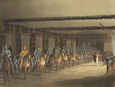 مستودع الأسلحة الحصان ، برج لندن ، 1 نوفمبر 1809. ، 1 نوفمبر 1809 بواسطة أوغسطس تشارلز بوجين