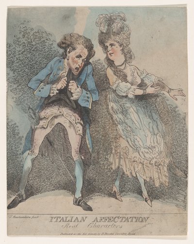 تأثير إيطالي ، شخصيات حقيقية ، 1786-1791. ، 1786-1791. بواسطة توماس رولاندسون