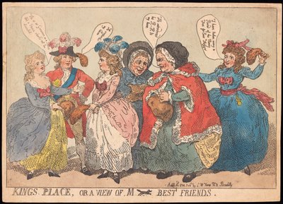 Kings Place ، أو وجهة نظر M ---- Best Friends ، pub. 1784 (نقش ملون) بواسطة توماس رولاندسون
