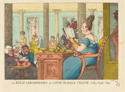 La Belle Limonaudiere في Cafe des Mille Colonnes ، Palais Royal ، باريس بواسطة توماس رولاندسون