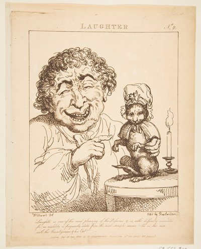 ضحك Le Brun Travched ، أو كاريكاتير العواطف ، 21 يناير 1800. بواسطة توماس رولاندسون